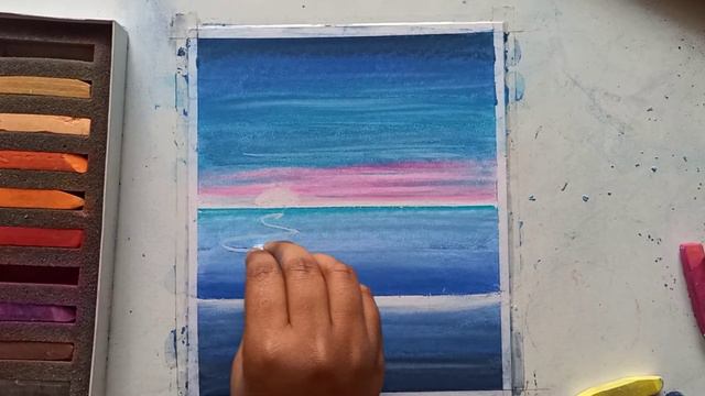 How To Draw Beautiful Nightscape | Soft Pastel Drawing #rtmaniac