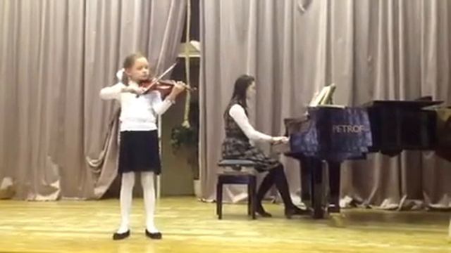 Тамара зачет по скрипке "Ария", 15.12.12
