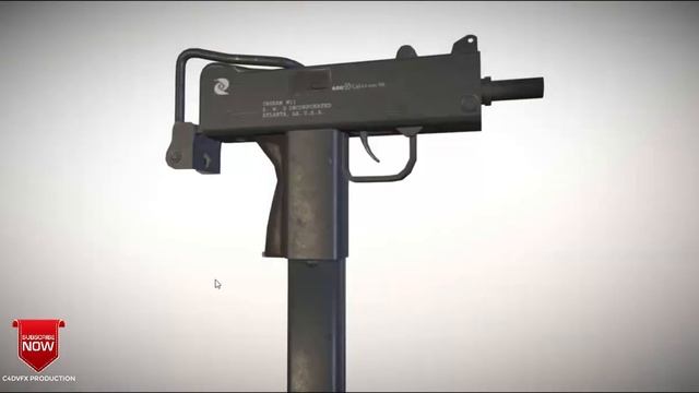 ASG Ingram M11 GNB 2 (MAC 10) Model 3d for c4d free downloads (file describe)