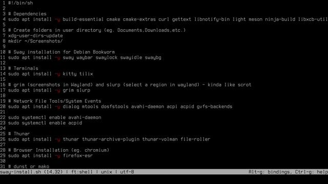 Sway Installation on Debian Bookworm