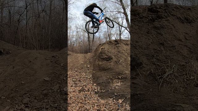 Барпспин в замедленной съёмке😲 #mtb