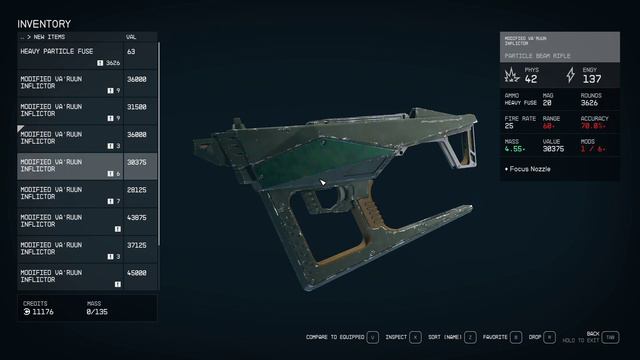 Starfield VaRuun Inflictor Weapon Console Command Code