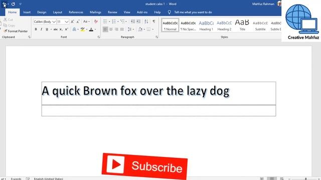 Word 2019 - cut copy paste- How to cut paste, copy paste, paste special and undo-redo in ms word