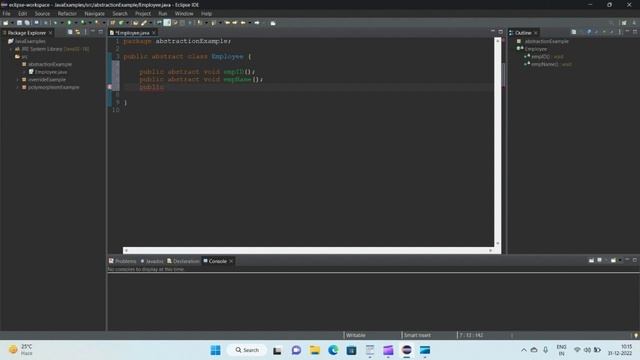 Java tutorial for beginners || Abstraction || Partial Abstraction in Java || Abstract Class