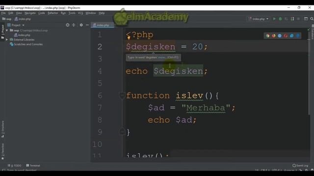 07 -  PHP Değişken Kapsamları (Variable Scope)
