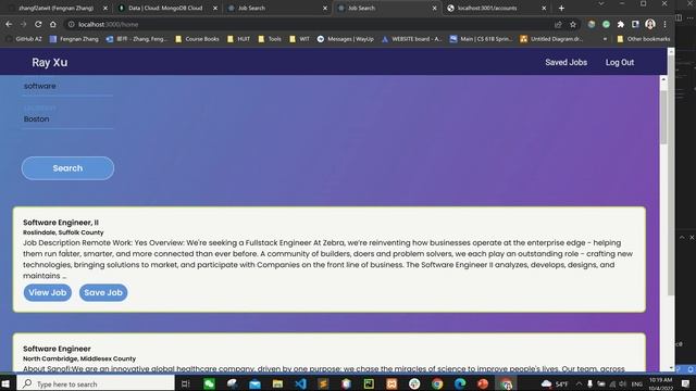 Intelligent Job Finder (Web Development Class Presentation)