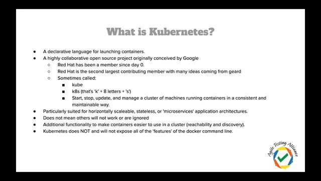 Webinar on "Building a scalable, self healing selenium docker grid on openshift"