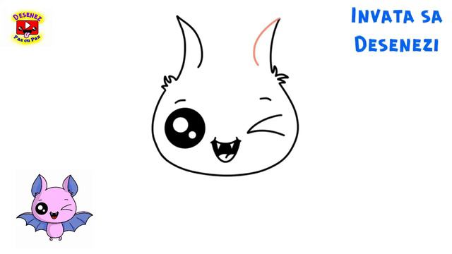 Cum Se Deseneaza Un LILIAC Dragut KAWAII Usor Pas Cu Pas 🦇 HOW TO DRAW EASY CUTE HALLOWEEN BAT