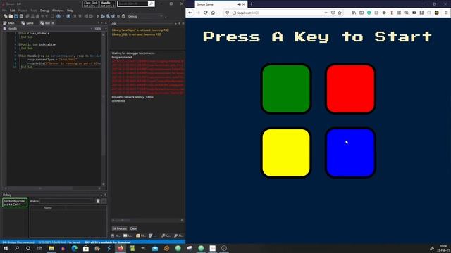 Simon Game - B4J WebApp
