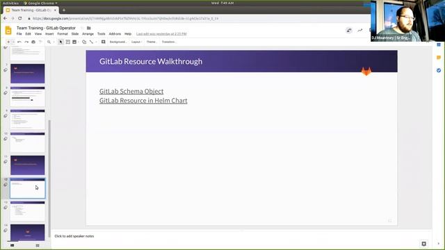 GitLab Distribution Team training (DIS008) - GitLab Helm Charts Operator