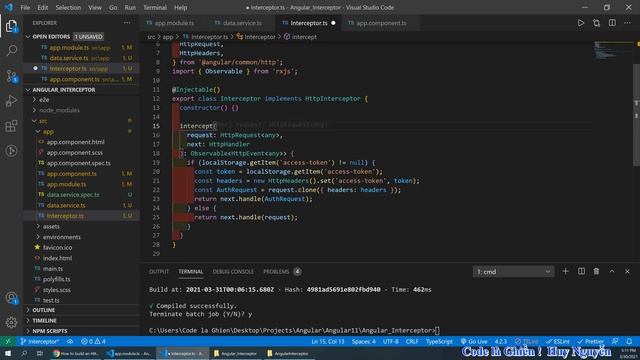 2003 - Angular 11 - Interceptor - Là gì ? Viết và dùng ra sao ?