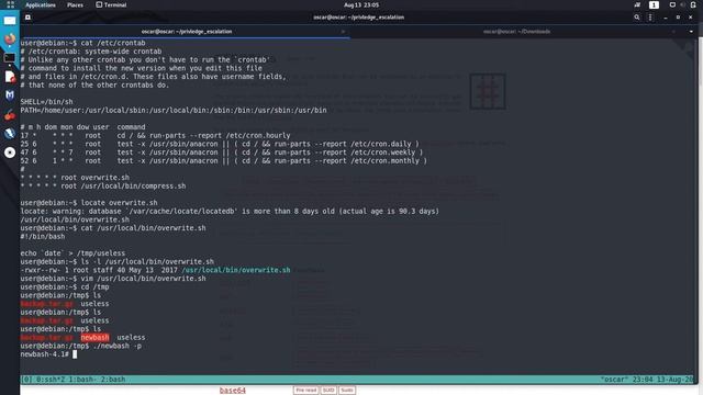 Linux Privilege Escalation : CRONJOBS
