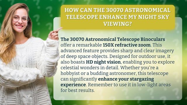 How Can the 30070 Astronomical Telescope Enhance My Night Sky Viewing?