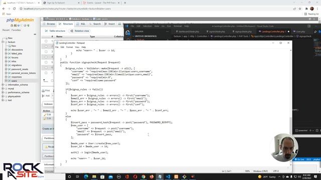 Laravel 9 Introductory Forum Project - Part 5 --- Finishing The Signup And Main Layout