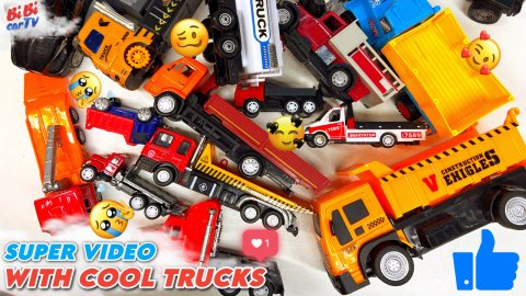 Удивительные ИГРУШЕЧНЫЕ грузовики в крутом видео с Лего Меном