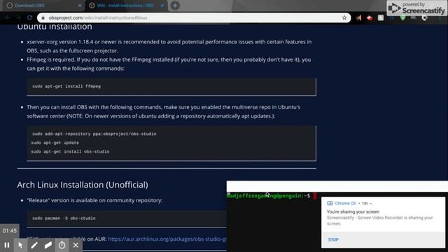 how to install obs on CHROMEBOOK!