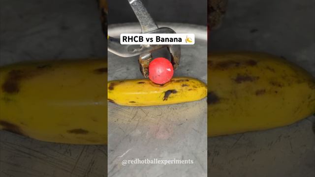 RHCB vs Banana 🍌 #asmr #satisfying #experiment #oddlysatisfying #rhcb #science #banana