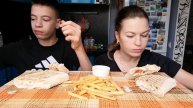 МУКБАНГ ШАУРМА/ФРИ
