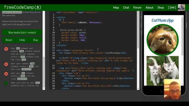 Create a Custom Heading freeCodeCamp Bootstrap Review  lesson 12