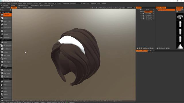 [ZBrush] Module 7 - Game Character Creation - 1. Retopology for Deformation