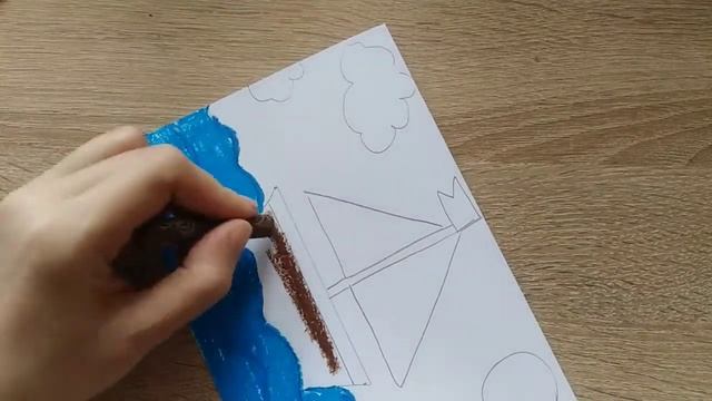 Рисуем кораблик. Урок рисования для детей