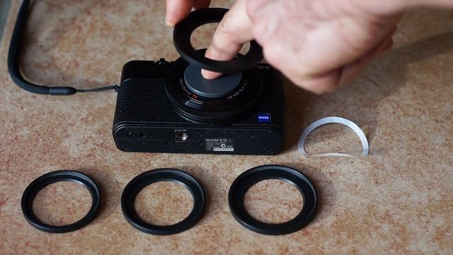 Sony DSC-RX100 Filter Adapter Adapterring 52mm anbringen
