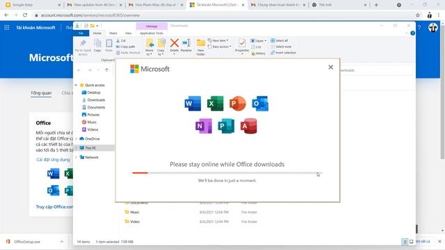 Học Excel | Hướng dẫn cách cài đặt Microsoft 365/Office 365 trên Windows 11