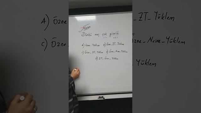 120) cümle ögelerinde manyak bir özellik aman dikkat kısa not al