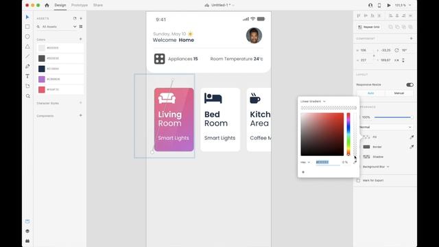 Smart Home App UI Design Adobe XD