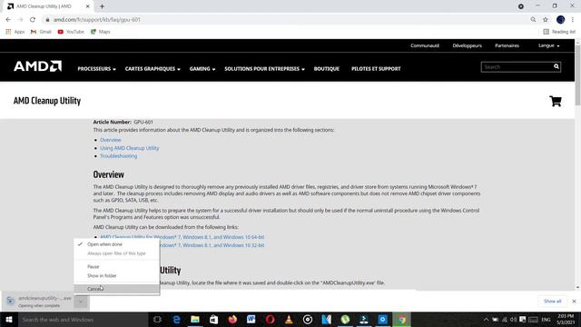 how to uninstall AMD drivers using Amdcleanuputility