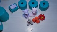 Заливка форм для мыловарения от Emerald Molds + сборка 2_х бюджетных букетов к Новому году