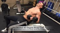 Seated 45 Degree Biceps Curl