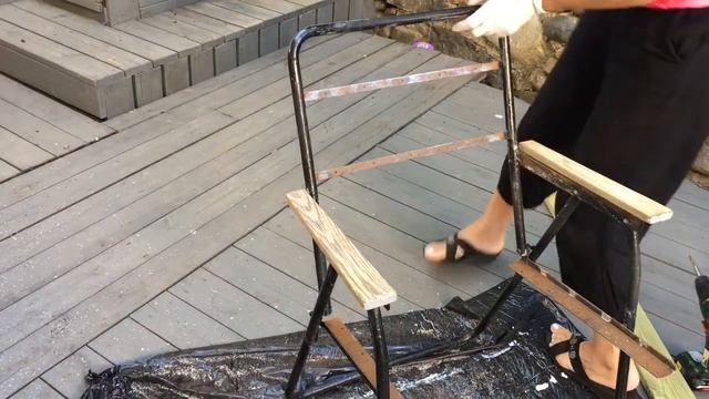 Мастер класс по ремонту садовой скамейкистула.??