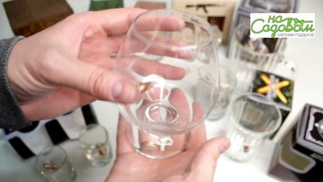 Оригинальный подарок мужчине - Бокалы, стаканы и стопки с пулей
