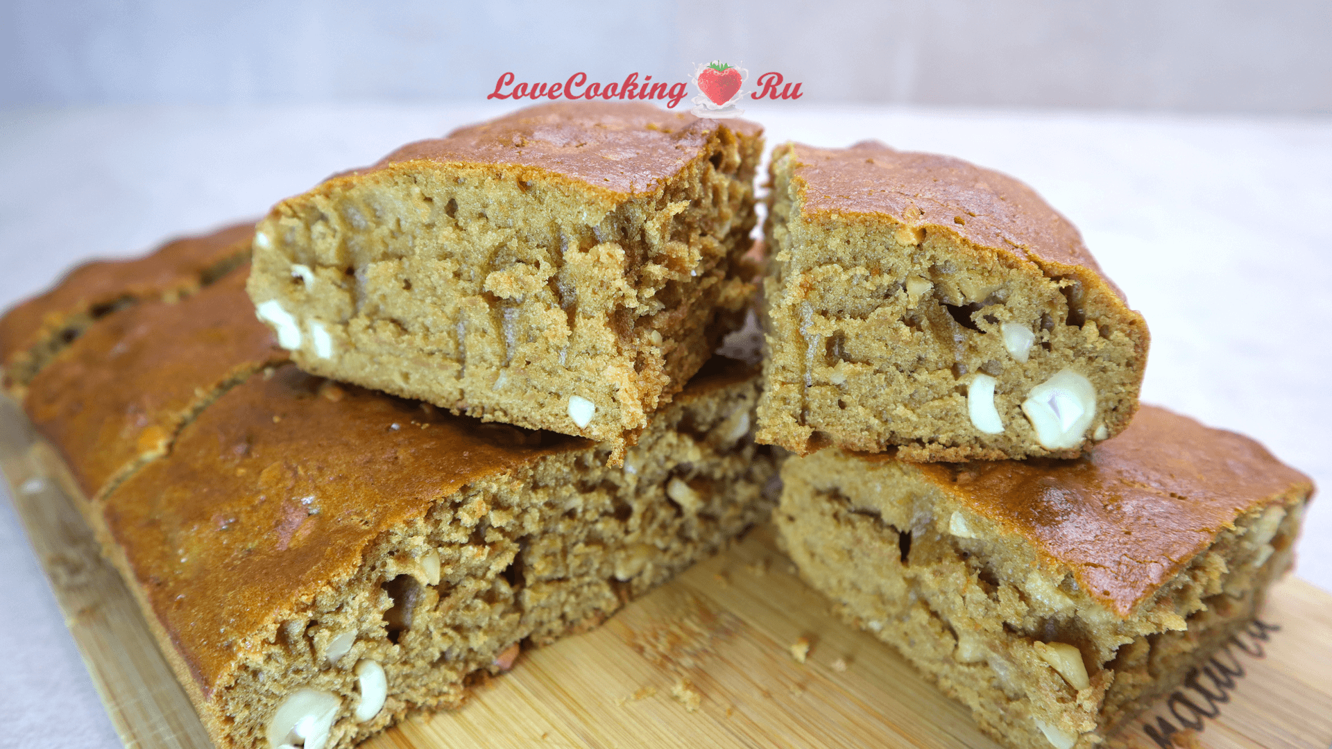 Кофейная коврижка без яиц и молока | Постный пирог с орехами