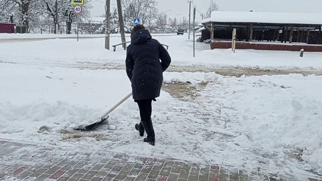 переезд на юг. 2022.Варениковская. снегопад❄