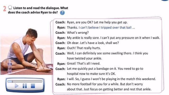 Excel 9. Module 2. Taking about injuries