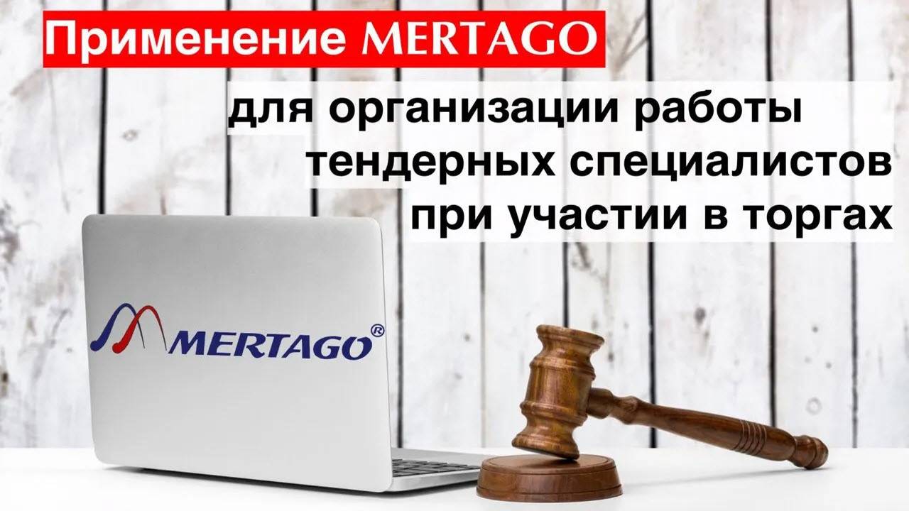 Применение Mertago для организации и контроля работы тендерных специалистов при участии в торгах