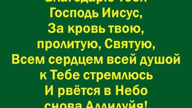 Иисус Господь благодарю Тебя