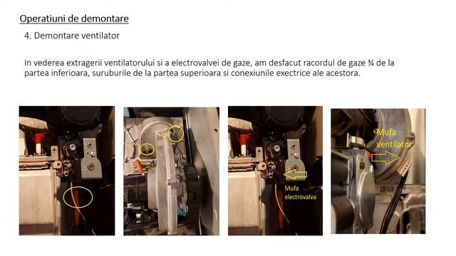 Ariston Cares Premium 24kW - Curatare schimbator principal  Cleaning of the main heat exchanger