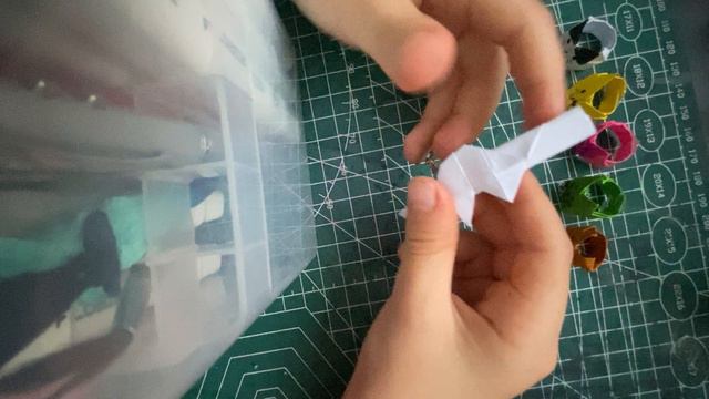 Колечки из бумаги оригами