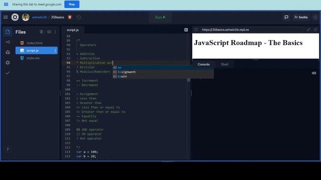 JavaScript Roadmap - The Basics event