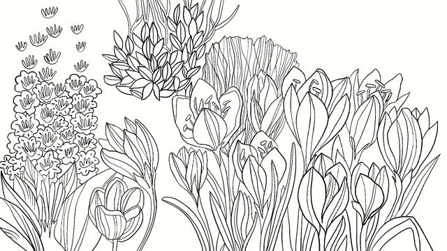 Рисую фантазийный цветочный узор 💫💜 Процесс рисования! Таймлапс 🌸