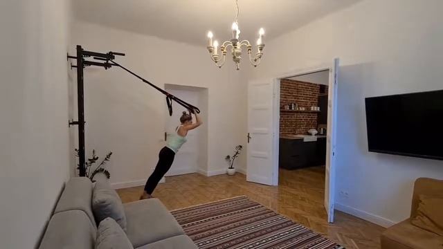 Triceps Exercises With TRX Straps - BenchK Wall Bar