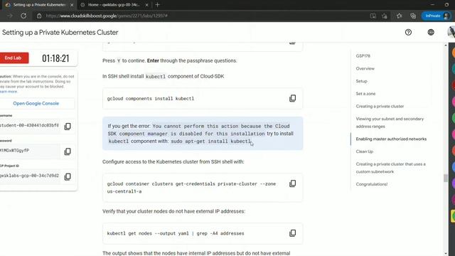 Solution||Setting up a Private Kubernetes Cluster||Google Cloud Learn to Earn Challenge