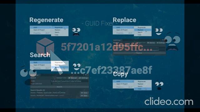 Unity: Fix or restore GUIDs and meta files within seconds.