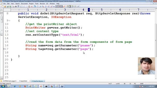 28 Advanced Java Servlet Tutorial | HTML Form Page to servlet communication