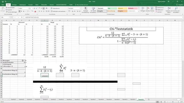 Friedman-Test in Excel - Funktionsweise und Interpretation  - Daten analysieren in Excel (30)