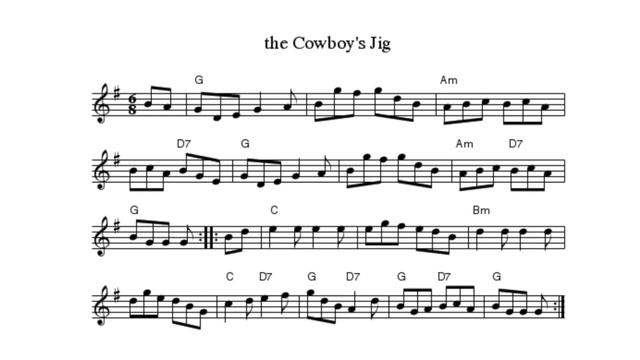 COWBOY JIG  A traditional Irish Jig Mark Mueller on Fiddle Live