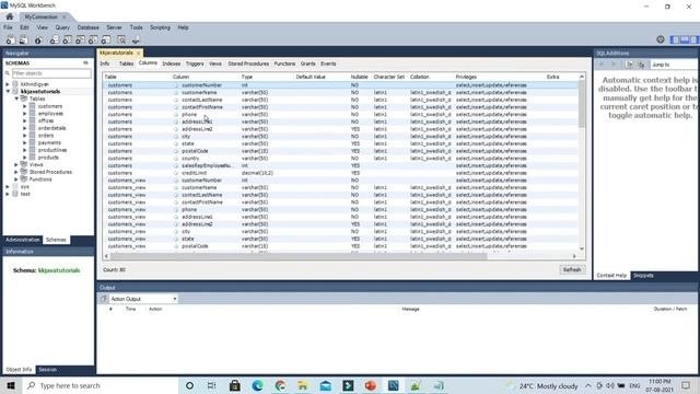 How to view all columns in a database in MySQL Workbench ? MySQL Workbench Tutorial